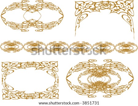 Free Vector Graphics Software  Windows on Vector Variety Of Golden Frames Borders And Edges Vector Graphics