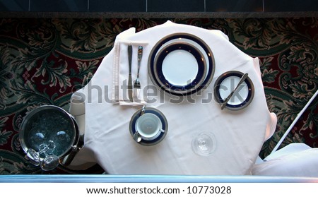 dining ware top view