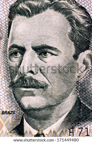 BRAZIL - CIRCA 1993: Vital Brazil (1865-1950) on 10000 Cruzeiros 1993 Banknote from Brazil. Brazilian physician, biomedical scientist and immunologist.