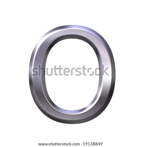 Letter O Silver