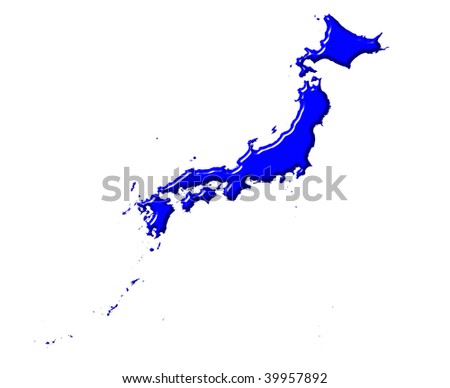 japan 3d map