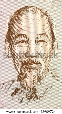 VIETNAM - CIRCA 1987: Ho Chi Minh on 200 dong 1987 banknote from Vietnam. Vietnamese revolutionary and patriotic figure, prime minister and later president of the Democratic Republic of Vietnam.