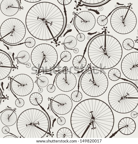 vintage bicycle seamless wallpaper eps8 no transparencies ideal for prints vintage bicycle seamless wallpaper eps8 no transparencies ideal for prints