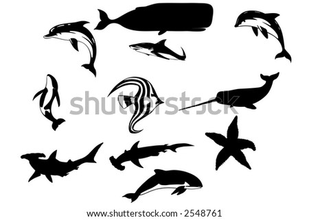 Jumping Fish Silhouette