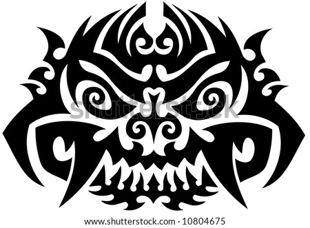stock vector : Totem Tattoo Background