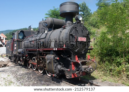 locomotive of narrow gauge railway Sargan Eight
