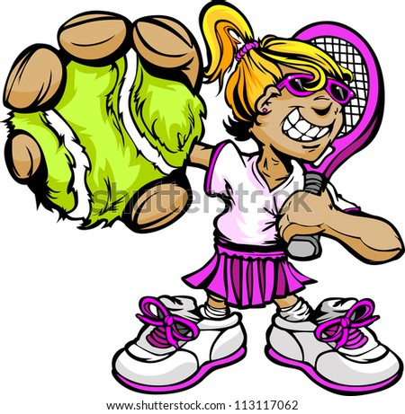 cartoon tennis coach