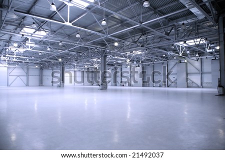 Modern empty storehouse