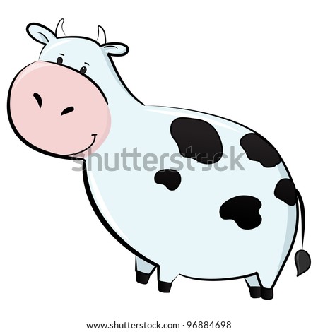 Standing Cartoon Cow
