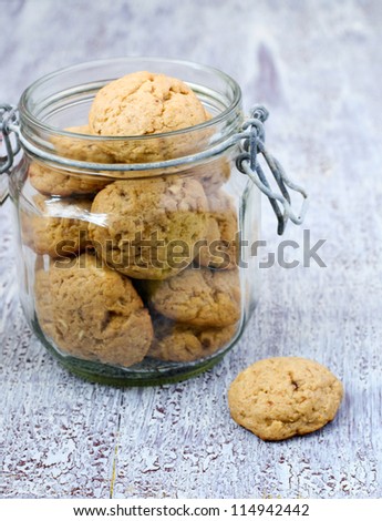 Apple and peanut butter cookies