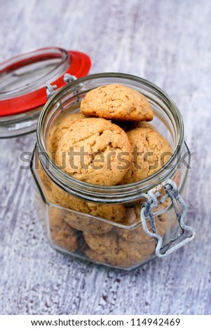 Apple and peanut butter cookies