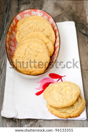 Peanut butter and white chocolate biscuits