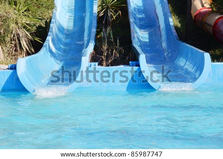 slide in the water park