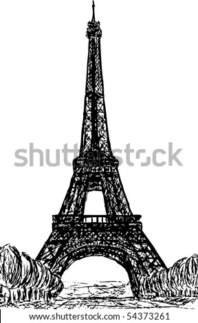 Eiffel Tower in Paris ,