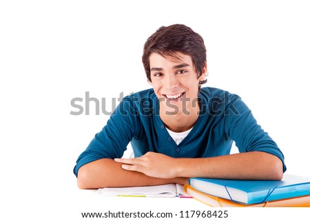 Portrait of a young happy student