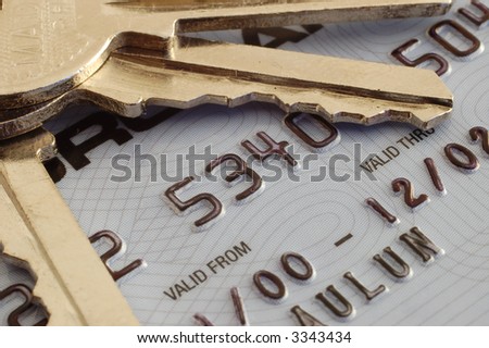 Keys on credit card