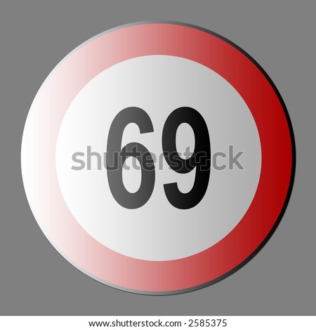 69 限速路标 商业图片: 2585375 : Shutterstock