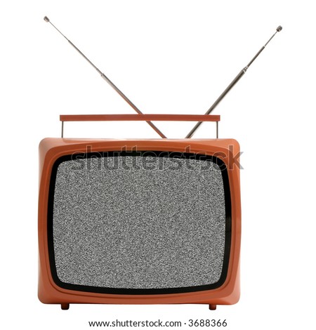 Television Sets on Isolated Vintage Tv Set Stock Photo 3688366   Shutterstock