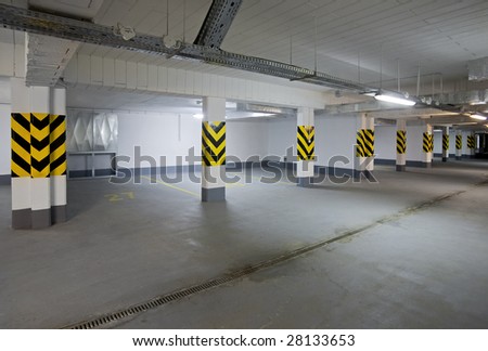 empty new garage