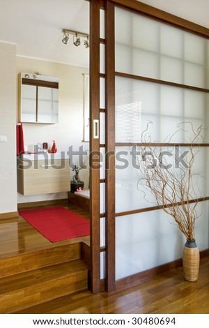 modern bathroom in japan style