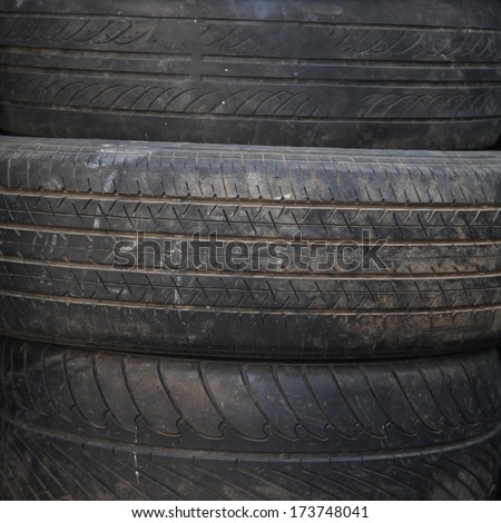 Grunge truck tire texture.