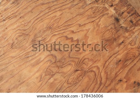 Old wooden board with curve texture, background