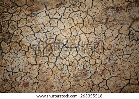 broke cracked earth for textured background,  High resolution