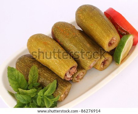lebanese food - cooked zucchini