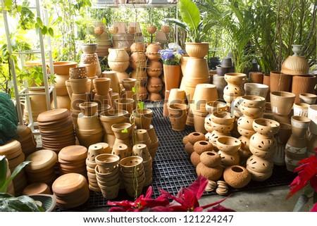 Earthenware A container made ??of clay. Molded into shapes and baked for durability in use