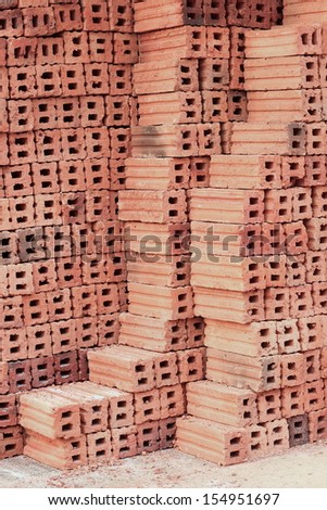 bricks used in the construction are made of earth, water, fire and burned up with the heat