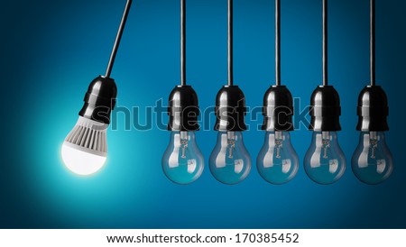 Perpetual Motion With Led Bulb And Simple Light Bulbs