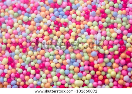 a texture/background make of colorful sugar balls