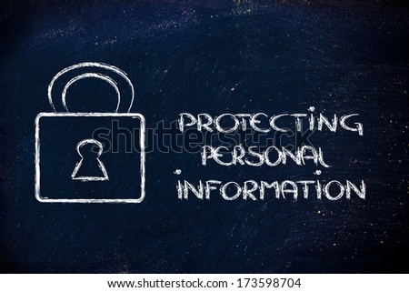 lock on internet security: privacy and personal information on the web
