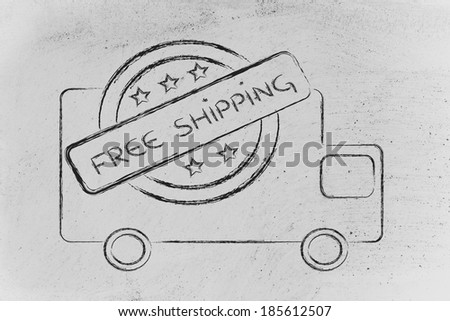 logo for an initiative of free worldwide shipping