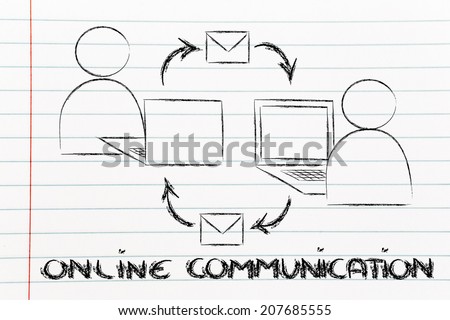 conceptual design of the communication patterns on the web