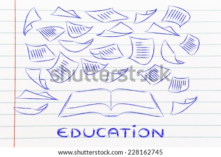book and written papers, education is the key