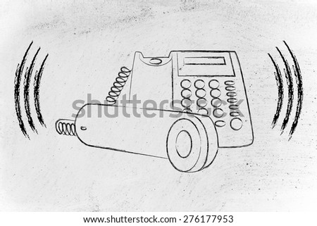 customer service and after sale support, funny ringing phone design