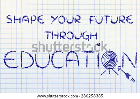 hit your targets in life, shape your future through education