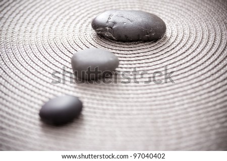 zen pile of stone, balance and meditation concepts