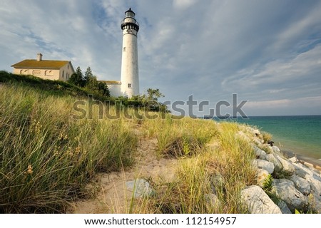 South Manitou Island Lighthouse, Sleeping Bear Dunes National Lakeshore. Michigan, USA