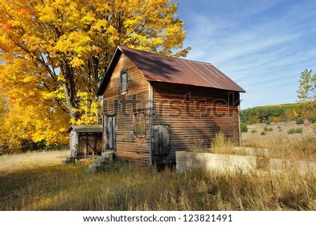 Old Homestead Sleeping Bear Dunes National Lakeshore.  Michigan Autumn