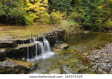 Lower AuTrain Falls, Autumn in Michigan\'s Upper Peninsula