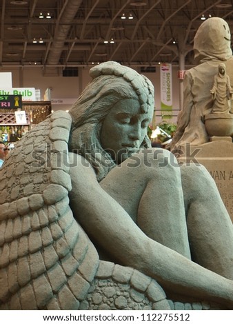 TORONTO, CANADA - AUGUST 25: Sand sculpture in Canada National Exhibition (CNE) annual festival held from August 13 - September 3, 2012 in Toronto, Canada.