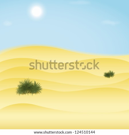 Desert background. Vector illustration