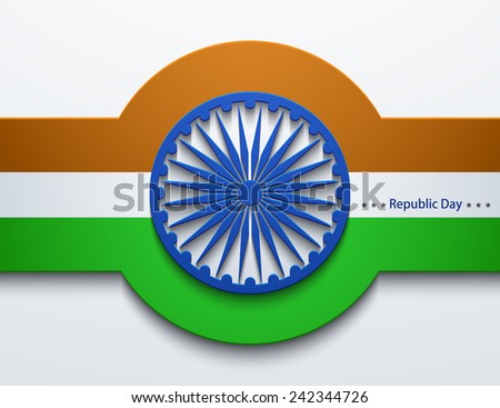 modern Indian republic day background.