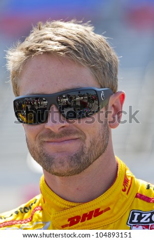 Ft WORTH, TX - JUN 08:  Ryan Hunter-Reay (28) prepares to qualify for the Firestone 550 race at the Texas Motor Speedway in Fort Worth, TX on June 08, 2012.