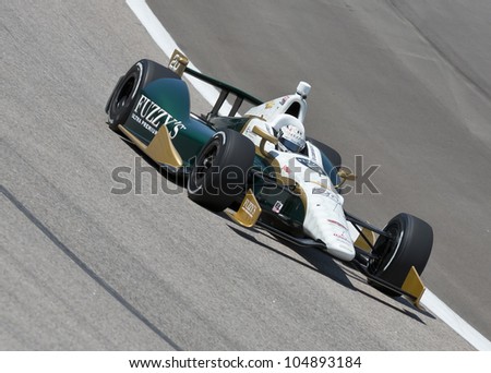 Ft WORTH, TX - JUN 08:  Ed Carpenter (20) prepares to qualify for the Firestone 550 race at the Texas Motor Speedway in Fort Worth, TX on June 08, 2012.