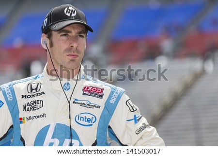 Fort Worth, TX - Jun 07, 2013:  Simon Pagenaud (77) takes to the track for a practice session for the Firestone 550 race at the Texas Motor Speedway in Fort Worth, TX on June 07, 2013.