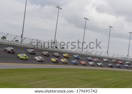 Daytona Beach, NC - Feb 23, 2014:  The NASCAR Sprint Cup Series teams take to the track for the 56th Annual Daytona International Speedway at Daytona International Speedway in Daytona Beach, NC.