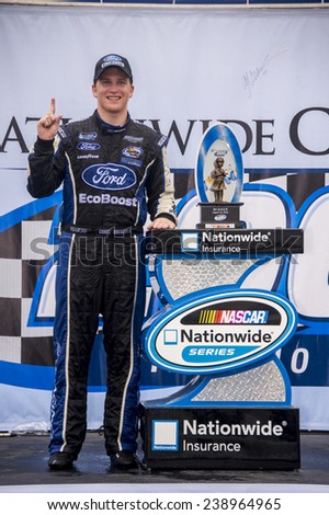 Lexington, OH - Aug 16, 2014:  Chris Buescher (60) wins the Nationwide Children\'s Hospital 200 at Mid-Ohio Sports Car Course in Lexington, OH.